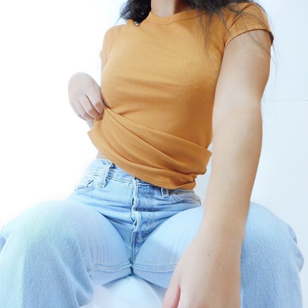 Uniqlo Mustard Tee